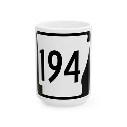 Arkansas 194 1970 (Arkansas) (Road Sign) White Coffee Mug 15oz - Go Mug Yourself