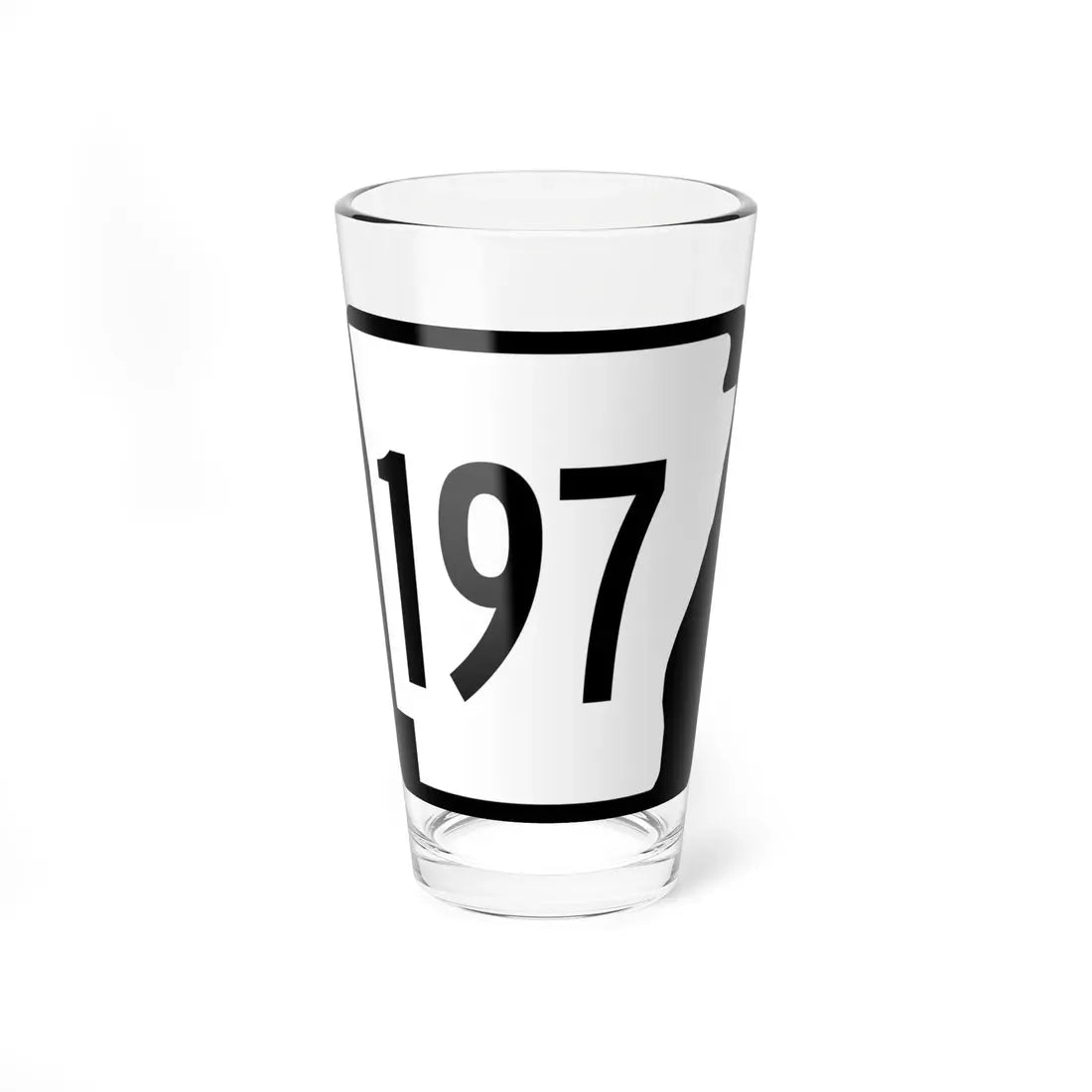 Arkansas 197 1970 (Arkansas) (Road Sign) Pint Glass 16oz 16oz - Go Mug Yourself