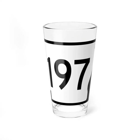 Arkansas 197 (Arkansas) (Road Sign) Pint Glass 16oz 16oz - Go Mug Yourself