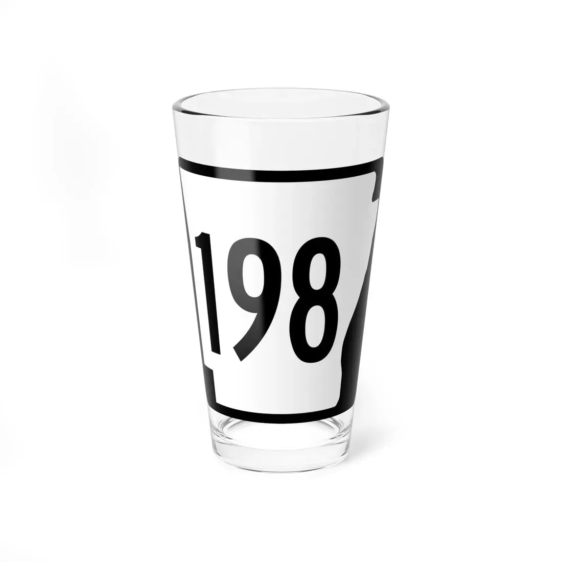 Arkansas 198 1970 (Arkansas) (Road Sign) Pint Glass 16oz 16oz - Go Mug Yourself