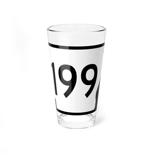 Arkansas 199 (Arkansas) (Road Sign) Pint Glass 16oz 16oz - Go Mug Yourself