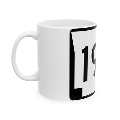 Arkansas 199 (Arkansas) (Road Sign) White Coffee Mug - Go Mug Yourself