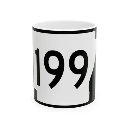 Arkansas 199 (Arkansas) (Road Sign) White Coffee Mug - Go Mug Yourself