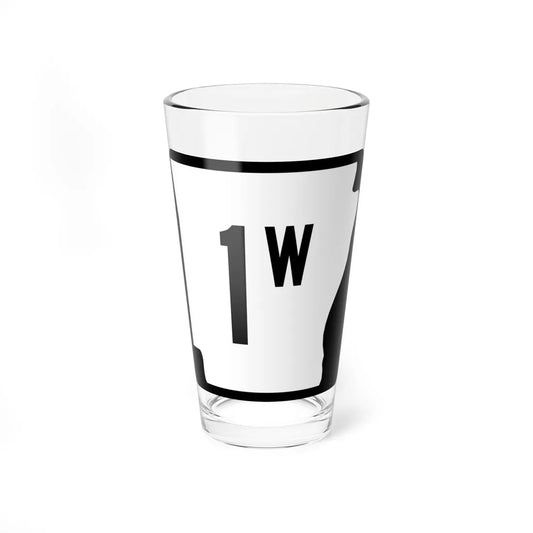 Arkansas 1W (Arkansas) (Road Sign) Pint Glass 16oz 16oz - Go Mug Yourself