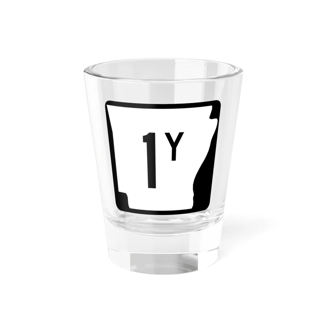 Arkansas 1Y (Arkansas) (Road Sign) Shot Glass 1.5oz 1.5oz - Go Mug Yourself
