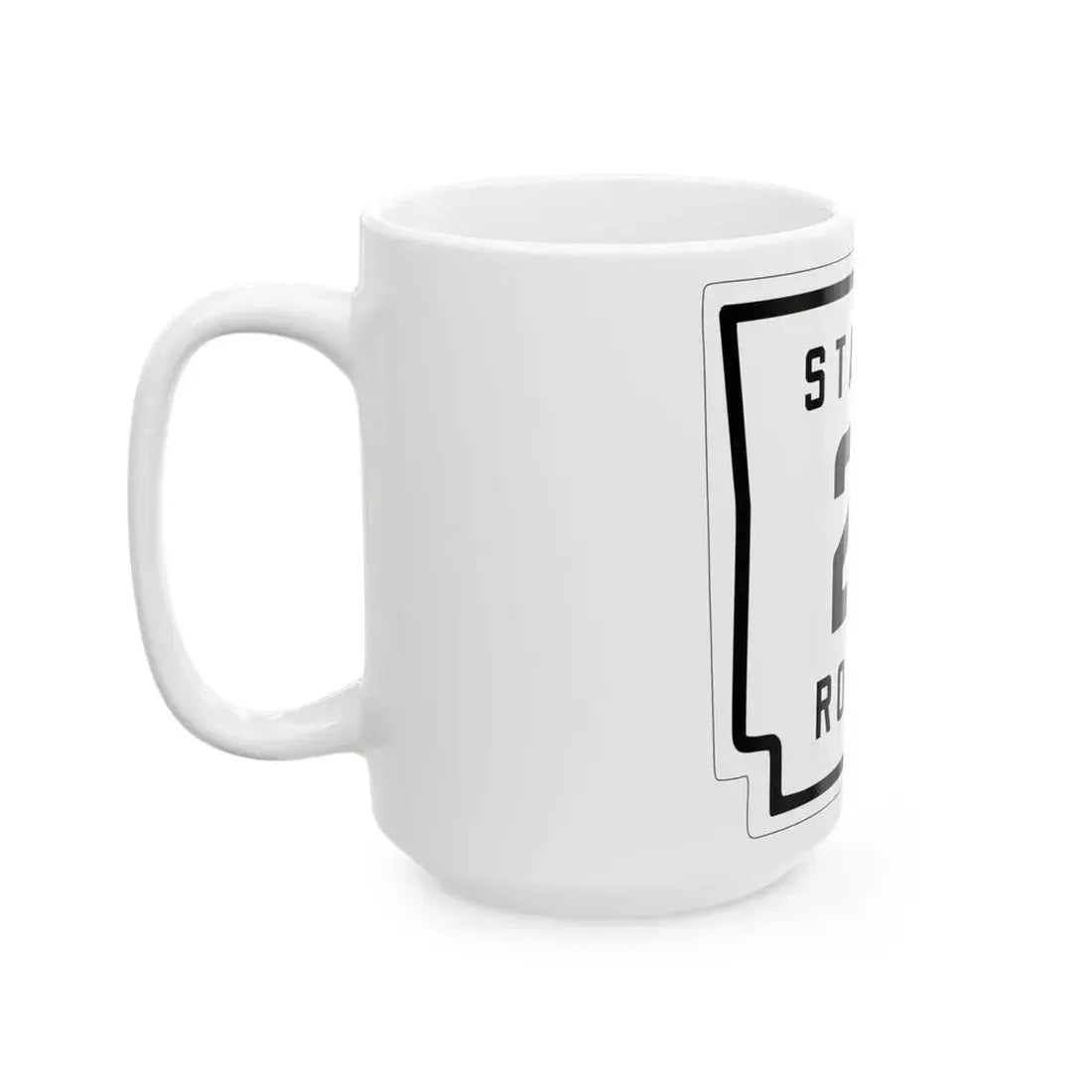 Arkansas 2 1926 (Arkansas) (Road Sign) White Coffee Mug - Go Mug Yourself