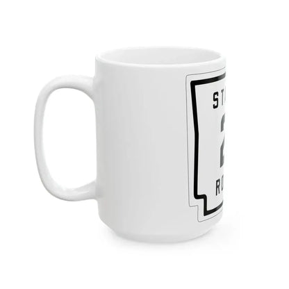 Arkansas 2 1926 (Arkansas) (Road Sign) White Coffee Mug - Go Mug Yourself
