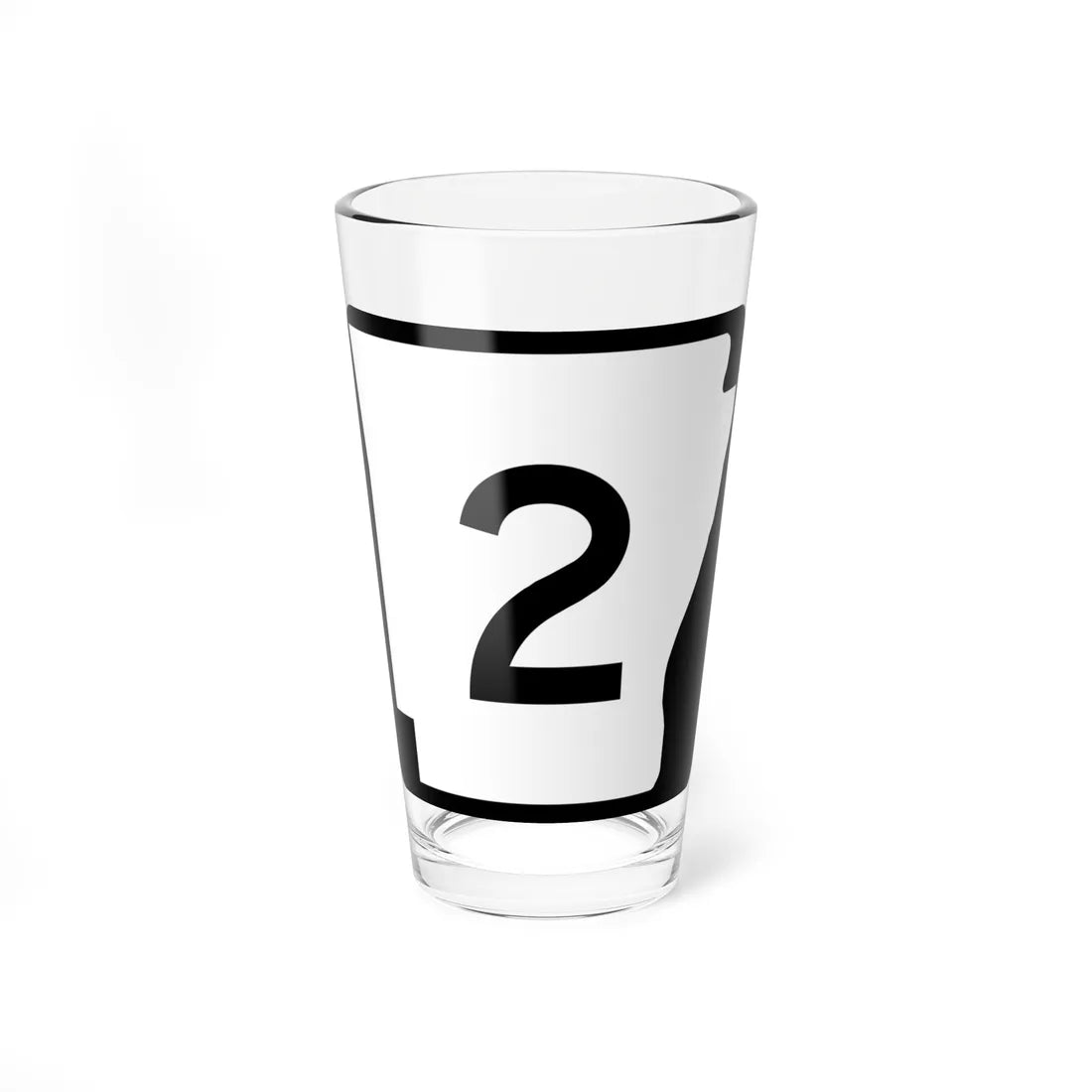 Arkansas 2 (Arkansas) (Road Sign) Pint Glass 16oz 16oz - Go Mug Yourself