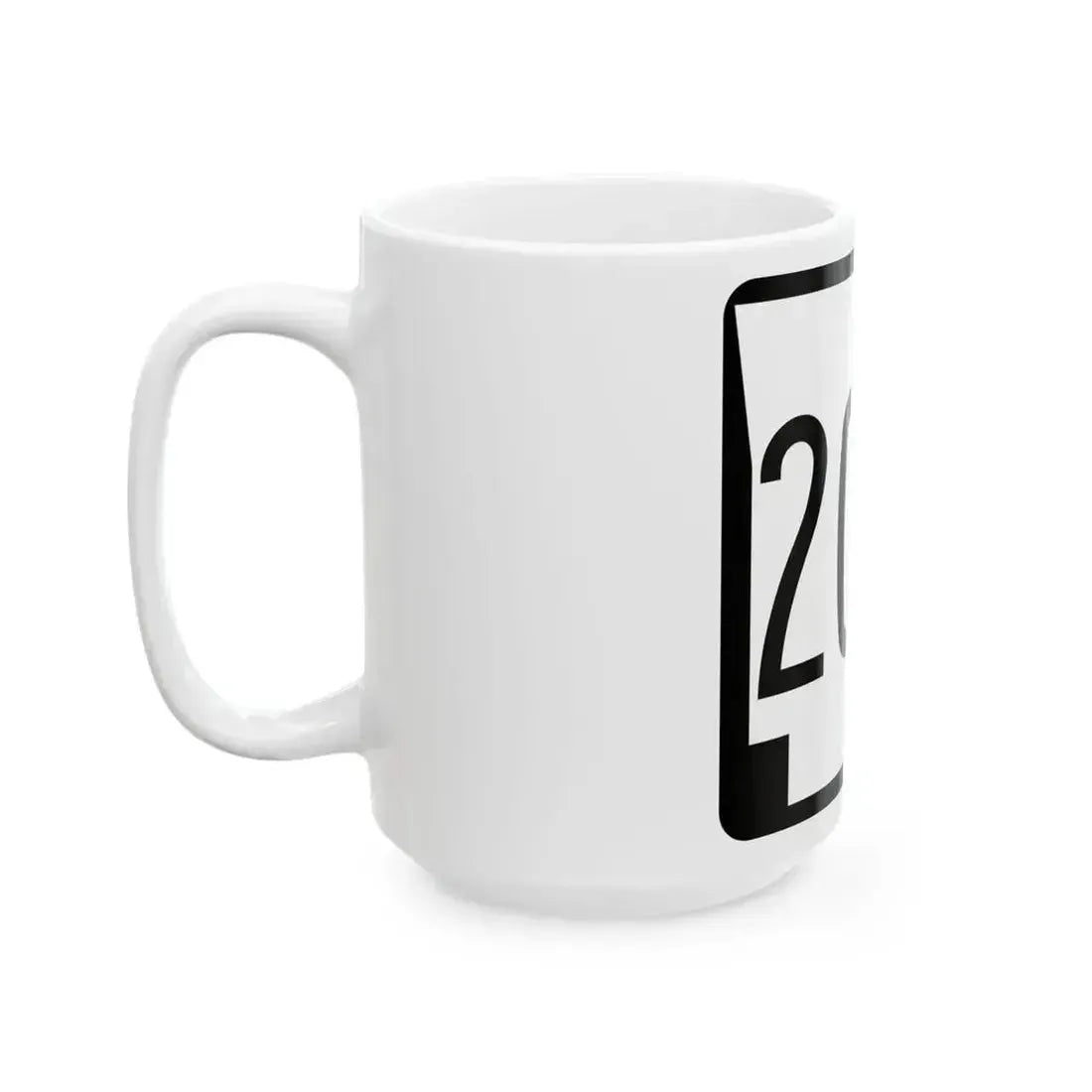 Arkansas 200 1970 (Arkansas) (Road Sign) White Coffee Mug - Go Mug Yourself