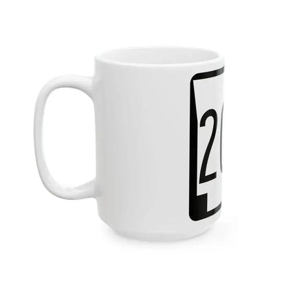 Arkansas 200 1970 (Arkansas) (Road Sign) White Coffee Mug - Go Mug Yourself