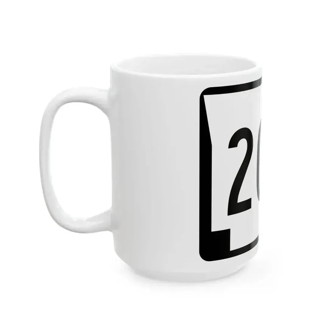 Arkansas 200 (Arkansas) (Road Sign) White Coffee Mug - Go Mug Yourself