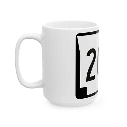 Arkansas 200 (Arkansas) (Road Sign) White Coffee Mug - Go Mug Yourself