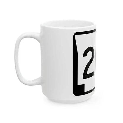 Arkansas 201 (Arkansas) (Road Sign) White Coffee Mug - Go Mug Yourself