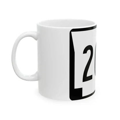 Arkansas 202 (Arkansas) (Road Sign) White Coffee Mug - Go Mug Yourself
