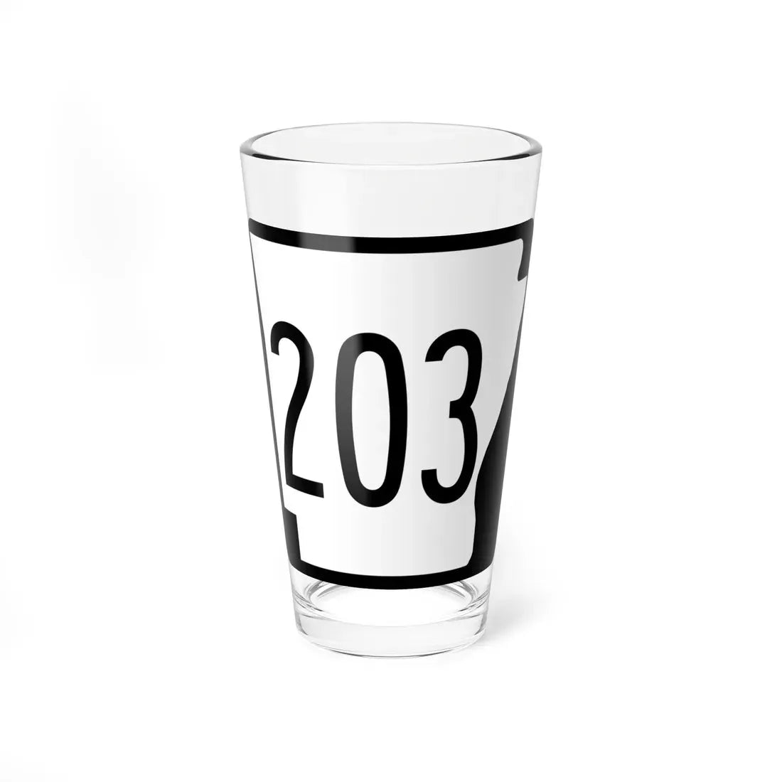 Arkansas 203 1970 (Arkansas) (Road Sign) Pint Glass 16oz 16oz - Go Mug Yourself