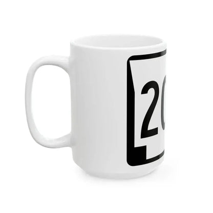 Arkansas 204S (Arkansas) (Road Sign) White Coffee Mug - Go Mug Yourself