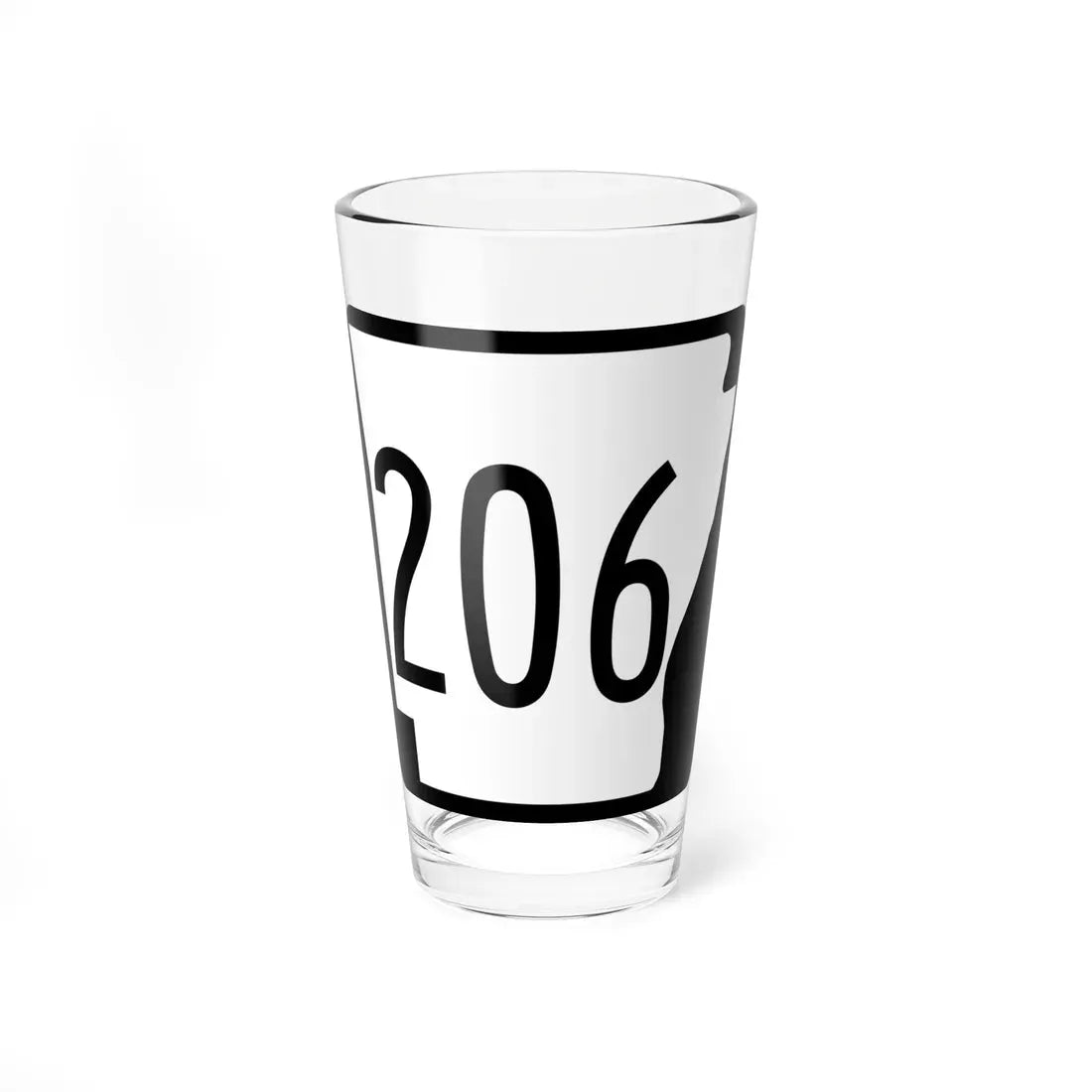 Arkansas 206 1970 (Arkansas) (Road Sign) Pint Glass 16oz 16oz - Go Mug Yourself