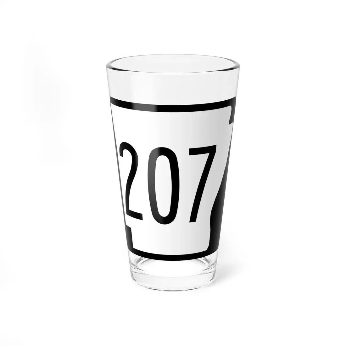 Arkansas 207 1970 (Arkansas) (Road Sign) Pint Glass 16oz 16oz - Go Mug Yourself