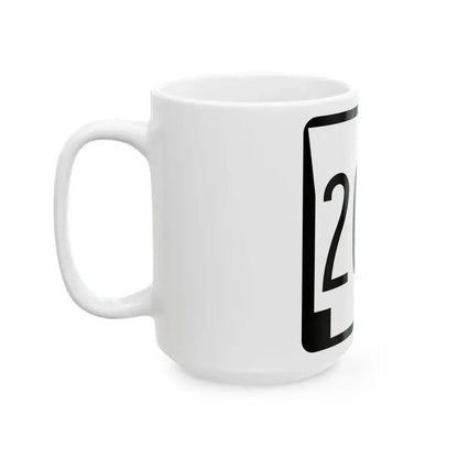 Arkansas 207 1970 (Arkansas) (Road Sign) White Coffee Mug - Go Mug Yourself
