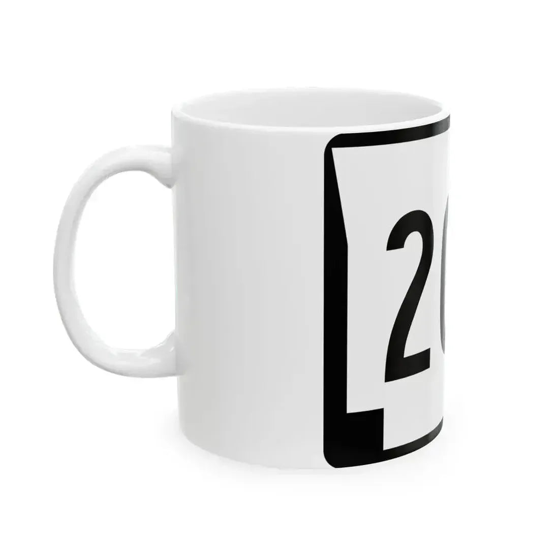 Arkansas 208 (Arkansas) (Road Sign) White Coffee Mug - Go Mug Yourself