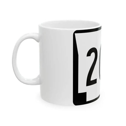 Arkansas 209 (Arkansas) (Road Sign) White Coffee Mug - Go Mug Yourself