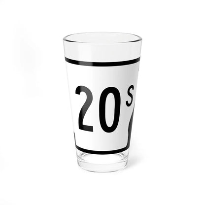 Arkansas 20S (Arkansas) (Road Sign) Pint Glass 16oz 16oz - Go Mug Yourself