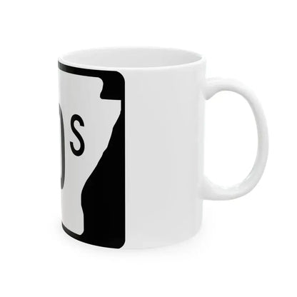 Arkansas 20S (Arkansas) (Road Sign) White Coffee Mug - Go Mug Yourself