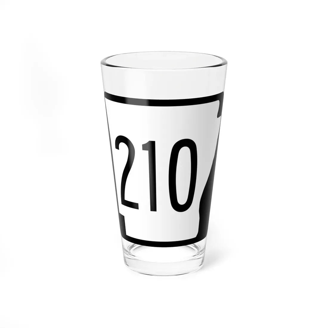 Arkansas 210 1970 (Arkansas) (Road Sign) Pint Glass 16oz 16oz - Go Mug Yourself