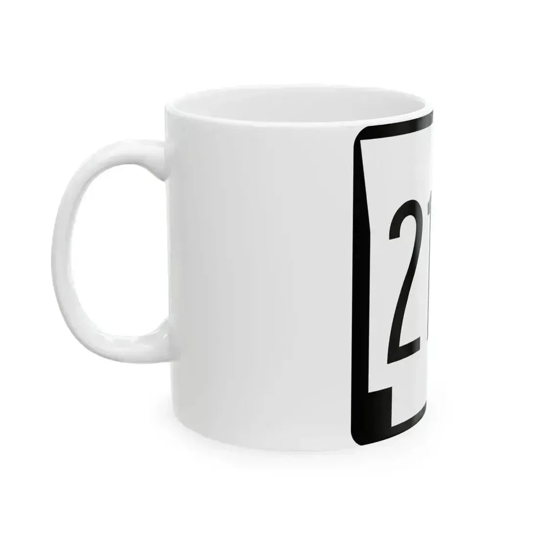 Arkansas 210 1970 (Arkansas) (Road Sign) White Coffee Mug - Go Mug Yourself