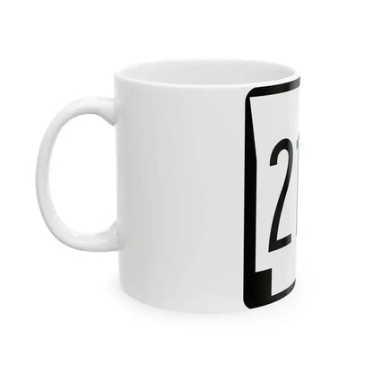Arkansas 210 1970 (Arkansas) (Road Sign) White Coffee Mug - Go Mug Yourself