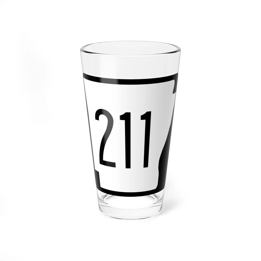 Arkansas 211 1970 (Arkansas) (Road Sign) Pint Glss 16oz 16oz - Go Mug Yourself