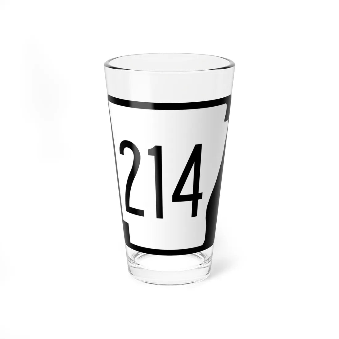 Arkansas 214 1970 (Arkansas) (Road Sign) Pint Glass 16oz 16oz - Go Mug Yourself