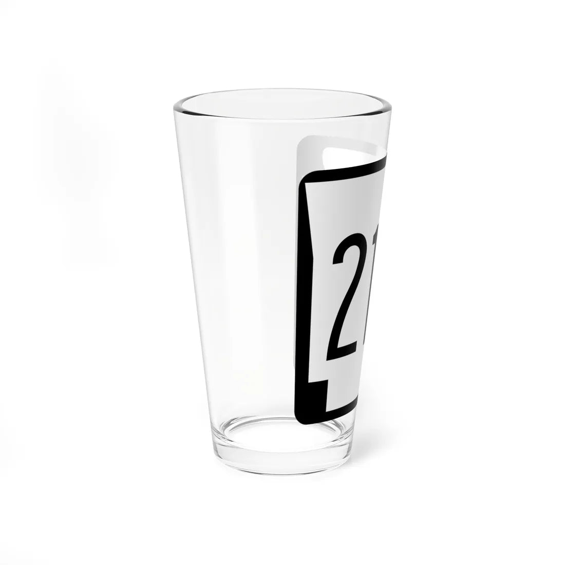 Arkansas 214 1970 (Arkansas) (Road Sign) Pint Glass 16oz - Go Mug Yourself