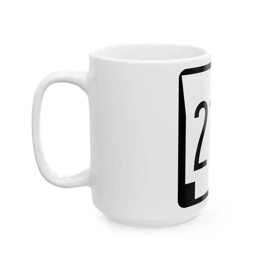 Arkansas 214 1970 (Arkansas) (Road Sign) White Coffee Mug - Go Mug Yourself