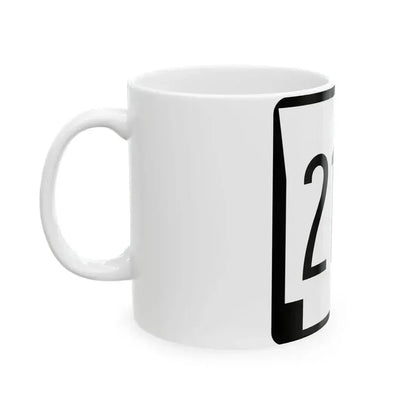 Arkansas 215 1970 (Arkansas) (Road Sign) White Coffee Mug - Go Mug Yourself