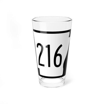 Arkansas 216 1970 (Arkansas) (Road Sign) Pint Glass 16oz 16oz - Go Mug Yourself