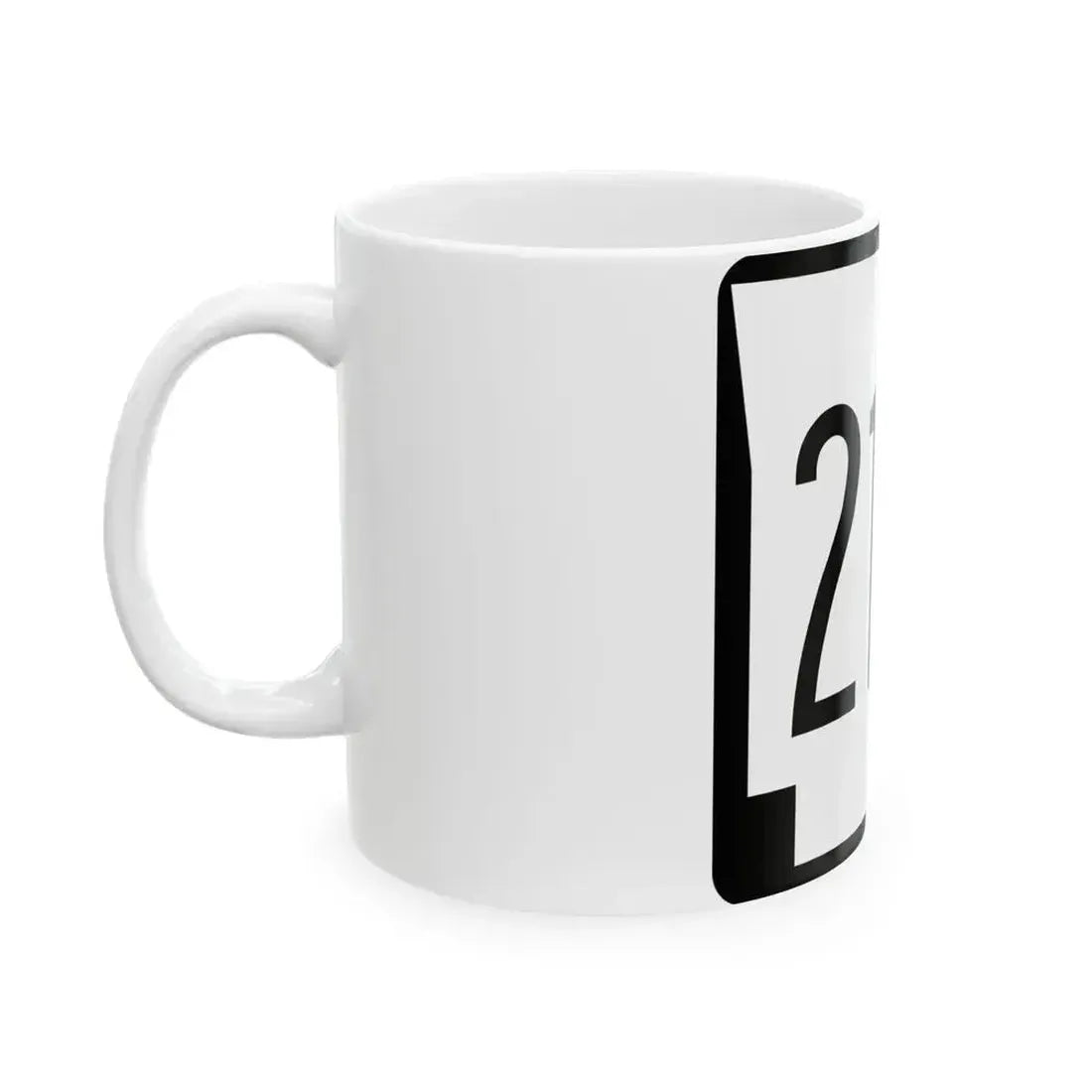 Arkansas 216 1970 (Arkansas) (Road Sign) White Coffee Mug - Go Mug Yourself