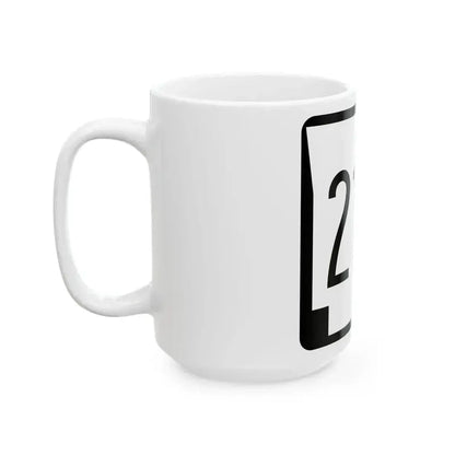 Arkansas 216 1970 (Arkansas) (Road Sign) White Coffee Mug - Go Mug Yourself