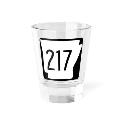 Arkansas 217 1970 (Arkansas) (Road Sign) Shot Glass 1.5oz 1.5oz - Go Mug Yourself