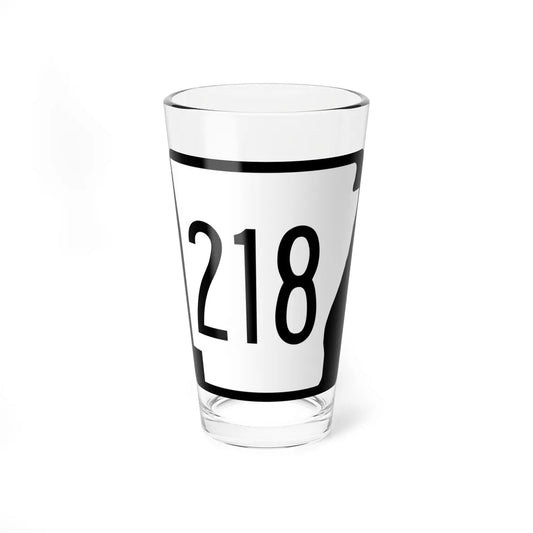 Arkansas 218 1970 (Arkansas) (Road Sign) Pint Glass 16oz 16oz - Go Mug Yourself