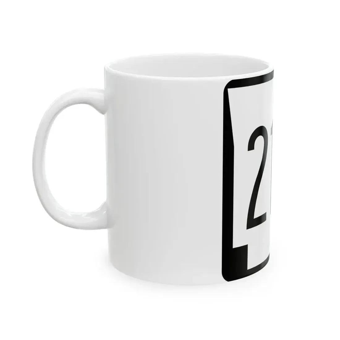 Arkansas 218 1970 (Arkansas) (Road Sign) White Coffee Mug - Go Mug Yourself