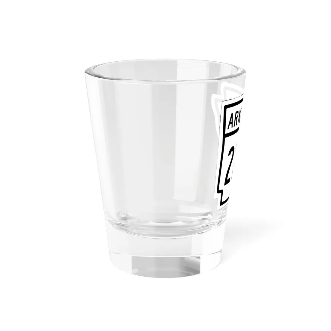Arkansas 21W 1948 (Arkansas) (Road Sign) Shot Glass 1.5oz - Go Mug Yourself