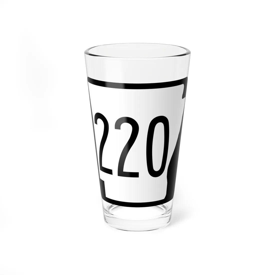 Arkansas 220 1970 (Arkansas) (Road Sign) Pint Glass 16oz 16oz - Go Mug Yourself