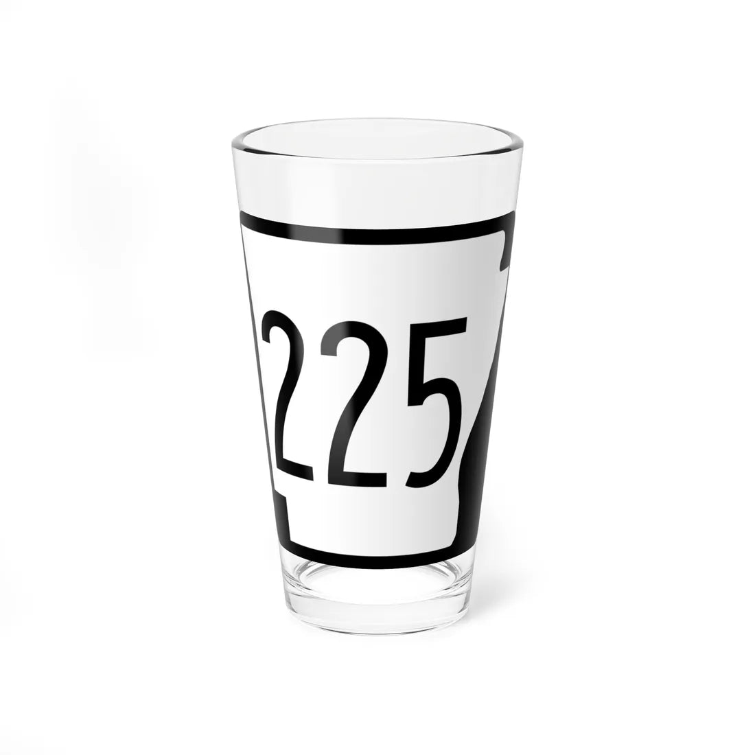 Arkansas 225 1970 (Arkansas) (Road Sign) Pint Glass 16oz 16oz - Go Mug Yourself