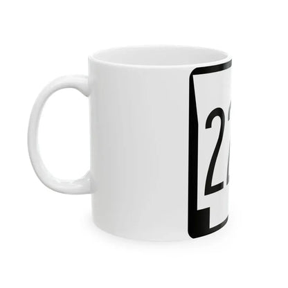 Arkansas 225 1970 (Arkansas) (Road Sign) White Coffee Mug - Go Mug Yourself
