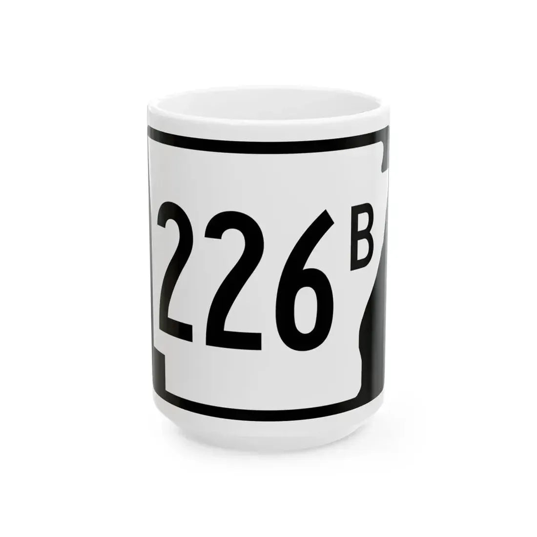 Arkansas 226B (Arkansas) (Road Sign) White Coffee Mug 15oz - Go Mug Yourself