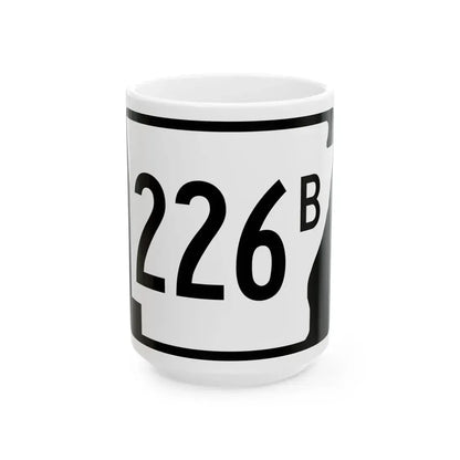 Arkansas 226B (Arkansas) (Road Sign) White Coffee Mug 15oz - Go Mug Yourself