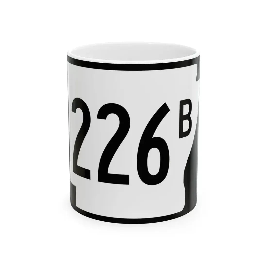Arkansas 226B (Arkansas) (Road Sign) White Coffee Mug - Go Mug Yourself