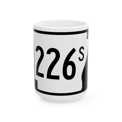 Arkansas 226S (Arkansas) (Road Sign) White Coffee Mug 15oz - Go Mug Yourself