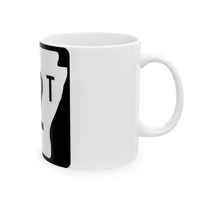 Arkansas 22T (Arkansas) (Road Sign) White Coffee Mug - Go Mug Yourself